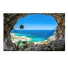 Beach Landscape Tapestry Nature Cave Wall Tapestry Bedroom Hotel Restaurant Decorative Backdrop, 51X70 Inch