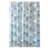 Grey Geometric Pattern Peva Bathroom Shower Curtain Waterproof Shower Curtain Bathroom Decoration, 71X71Inch