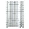 White Checkered Peva Bathroom Shower Curtain Waterproof Shower Curtain Bathroom Decoration, 71X71Inch