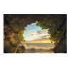Nature Cave Wall Tapestry Beach Landscape Tapestry Bedroom Hotel Restaurant Decorative Backdrop, 51X70 Inch