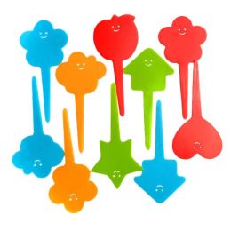 100 Pcs Pvc Plant Labels Colorful Plastic Plant Tags Nursery Garden Pot Plant Markers, Random Pattern