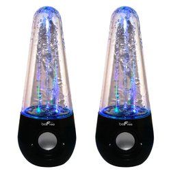 Befree Sound Bluetooth Led Dancing Water Multimedia Speakers In Black