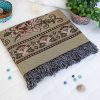 [Peony Blossom] Jacquard Weave Throw Blanket / Tapestry / Area Rug (59.1 By 86.7 Inches)