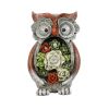 Garden Statue Owl Figurines; Solar Powered Resin Animal Sculpture With 5 Led Lights For Patio; Lawn;  Garden Decor