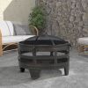 21.6'' H X 26'' W Steel Wood Burning Outdoor Fire Pit