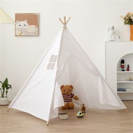 Natural Canvas Play Tent; Toys For Girls/Boys Indoor & Outdoor Playing Kids Tent For Kids ; Kids Play Tent For Girls & Boys; Gifts Playhouse For Kids
