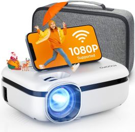 Portable Projector 8000L With Carrying Bag, 1080P Supported Rd-823 , White