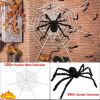 Halloween Decorations Spider Outdoor 59Inch Halloween Spider With 126 Inch Tarantula Mega Spider Web Hairy Poseable Scary Spider