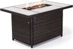 43 Inch Outdoor Gas Fire Pit Table 50,000 Btu Patio Propane Fire Pit Table