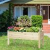 Raised Garden Bed Elevated Planter Box Wood For Vegetable Flower Herb