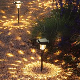 Itopfox 6Pcs Solar Pathway Lights - 2 Modes Solar Landscape Lights W/ Ip65 Waterproof, Solar Powered Outdoor Path Lights For Walkway/Yard/Backyard/Law