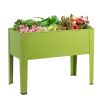 24.5 X 12.5 Inch Outdoor Elevated Garden Plant Stand Flower Bed Box