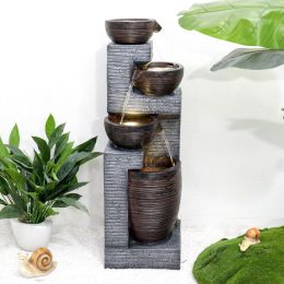 40.1Inches Garden Fountain For Home Garden, Yard Decor