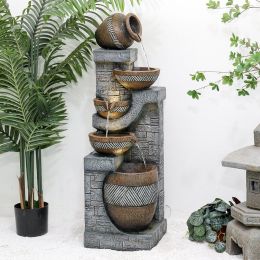 42.5Inches Garden Water Fountain For Home Garden Decor