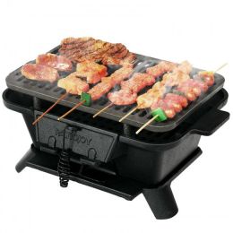 Heavy Duty Cast Iron Tabletop Bbq Grill Stove For Camping Picnic