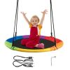 40 Inch Flying Saucer Tree Swing Outdoor Play For Kids