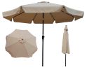 10 Ft Patio Umbrella Market Table Round Umbrella Outdoor Garden With Crank And Push Button Tilt For Garden Deck Backyard Pool Shade Outside Rt