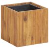 Garden Raised Bed Pot 9.6"X9.6"X9.6" Solid Acacia Wood