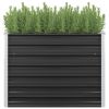 Garden Raised Bed Anthracite 139.4"X15.7"X30.3" Galvanised Steel