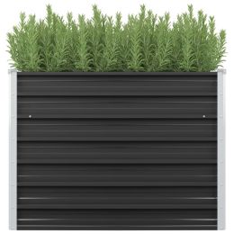 Garden Raised Bed Anthracite 139.4"X15.7"X30.3" Galvanised Steel