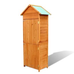 Garden Storage Cabinet Brown 31.1"X19.3"X74.8"