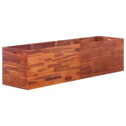 Garden Raised Bed Acacia Wood 78.7"X19.7"X19.7"