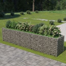 Gabion Raised Bed Galvanised Steel 177.2"X35.4"X39.4"