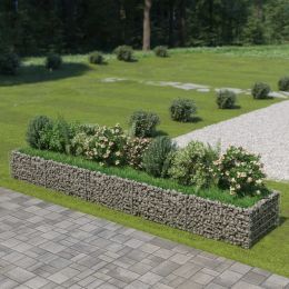 Gabion Raised Bed Galvanised Steel 177.2"X35.4"X19.7"