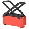 Paper Log Briquette Maker Steel 13.4"X5.5"X5.5" Black And Red