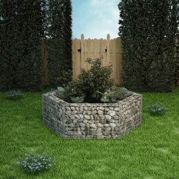 Hexagonal Gabion Raised Bed 63"X55.1"X19.7"