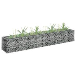 Gabion Raised Bed Galvanized Steel 70.9"X11.8"X11.8"
