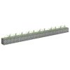 Gabion Raised Bed Galvanized Steel 177.2"X11.8"X11.8"