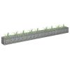 Gabion Raised Bed Galvanized Steel 141.7"X11.8"X11.8"