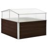 Greenhouse Brown 39.4"X39.4"X33.5" Galvanized Steel