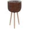 Planter Wicker With Pe Lining