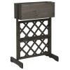 Garden Trellis Planter Gray 17.7"X11.8"X29.1" Solid Firwood
