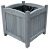 Garden Raised Beds 2 Pcs 11.8"X11.8"X11.8" Solid Firwood