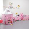 3 In 1 Rocket Ship Play Tent - Indoor/Outdoor Playhouse Set For Babies,Toddleers Xh