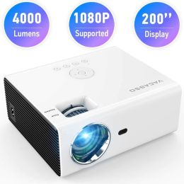 Vacasso 4000 Lumens Led Smart Projector Video Hd 1080P Home Theater Hdmi Usb Vga Av Usa 2021 Latest