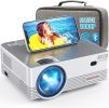 Native 1080P Wifi Bluetooth Projector, Dbpower 8000L Full Hd Outdoor Movie Projector Support Ios/Android Sync Screen&Zoom, Home Theater Video Projecto