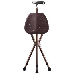 Walking Stick With Seat Copper