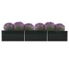 Garden Raised Bed Galvanized Steel 189"X31.5"X17.7" Anthracite