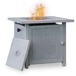 Trustmade 28Ã‚â‚¬Â Slat Top Gas Fire Pit Table