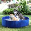 Dog/Cat Pool Feeling Cool Indoor Outdoor Pet Pool Bath Round Pool Foldable And Portable M Size 80*20Cm