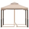 Gazebo Tent Outdoor Portable Gazebo Canopy Shelter-Khakii Xh