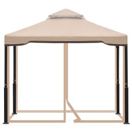 Gazebo Tent Outdoor Portable Gazebo Canopy Shelter-Khakii Xh