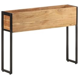 Planter 35.4"X7.9"X26.8" Solid Acacia Wood