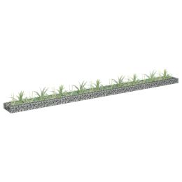 Gabion Raised Bed Galvanized Steel 141.7"X11.8"X3.9"