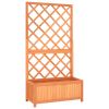 Garden Trellis Planter Brown 27.6"X11.8"X53.1" Solid Firwood