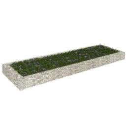 Gabion Raised Bed Galvanized Steel 118.1"X39.4"X7.9"